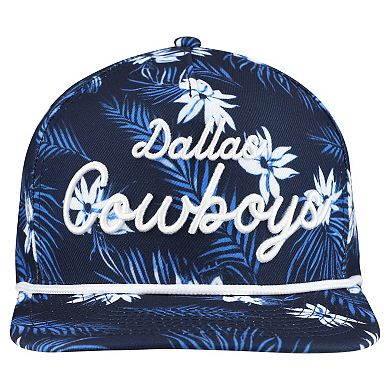 Men's New Era Navy Dallas Cowboys Palm Print A-Frame 9FIFTY Snapback Hat