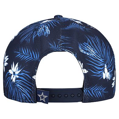 Men's New Era Navy Dallas Cowboys Palm Print A-Frame 9FIFTY Snapback Hat