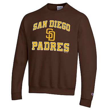 Men's Champion Brown San Diego Padres Heart & Soul Powerblend Sweatshirt