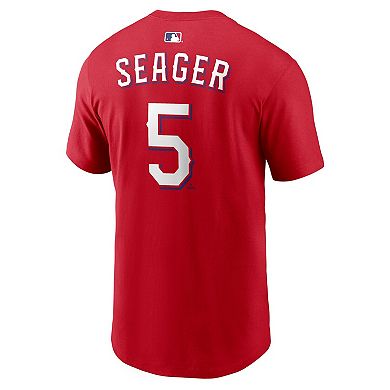 Men's Nike Corey Seager Red Texas Rangers Home Name & Number T-Shirt