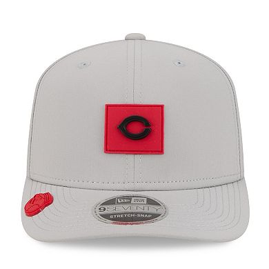 Men's New Era Gray Cincinnati Reds 2026 Clubhouse 9SEVENTY Adjustable Hat