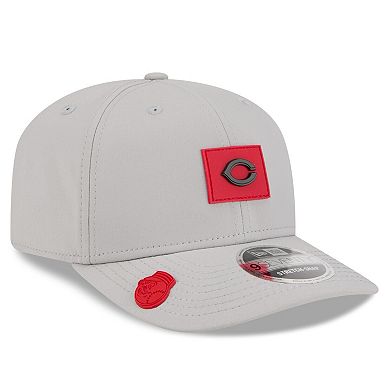 Men's New Era Gray Cincinnati Reds 2026 Clubhouse 9SEVENTY Adjustable Hat