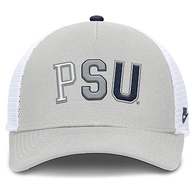 Unisex Nike Gray Penn State Nittany Lions 2026 Basketball Refresh 5-Panel Rise Trucker Hat
