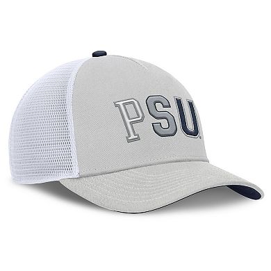 Unisex Nike Gray Penn State Nittany Lions 2026 Basketball Refresh 5-Panel Rise Trucker Hat