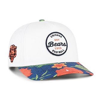 Men's '47 White/Navy Chicago Bears Beach Side Hitch Adjustable Hat
