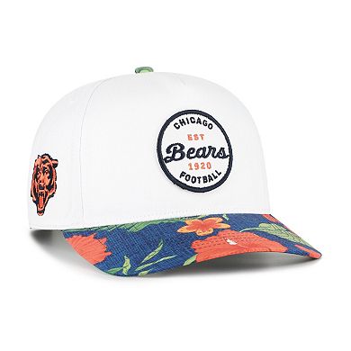 Men's '47 White/Navy Chicago Bears Beach Side Hitch Adjustable Hat