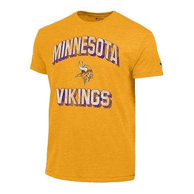 Men's Champion Heather Gold Minnesota Vikings Ultimate Tri-Blend T-Shirt