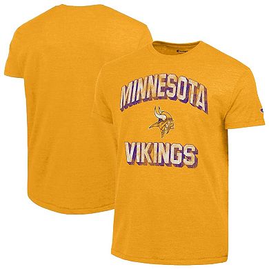Men's Champion Heather Gold Minnesota Vikings Ultimate Tri-Blend T-Shirt