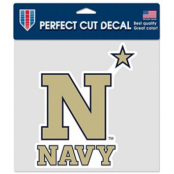 WinCraft Navy Midshipmen 8" x 8" Perfect Cut Color Decal