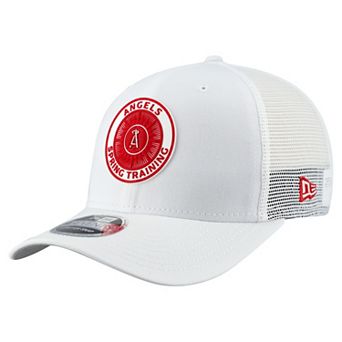 Men's New Era White Los Angeles Angels 2026 Spring Training Fan Pack 9SEVENTY Adjustable Trucker Hat