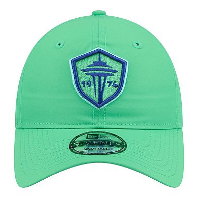 Men's New Era Green Seattle Sounders FC 2026 Jersey Hook 9TWENTY Adjustable Hat