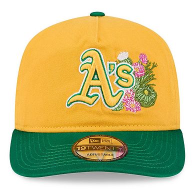Youth New Era Gold/Green Athletics 2026 Spring Training 19TWENTY Adjustable Hat