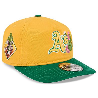 Youth New Era Gold/Green Athletics 2026 Spring Training 19TWENTY Adjustable Hat