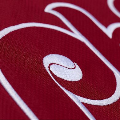 Men's Mitchell & Ness Red Philadelphia Phillies Full-Snap Hooded Coaches Jacket