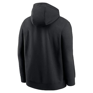 Men's Nike Black Cincinnati Reds Cooperstown Collection Wordmark Club Hoodie