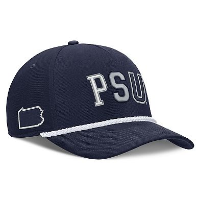 Unisex Nike Navy Penn State Nittany Lions 2026 Basketball Refresh 5-Panel Rope Rise Hat