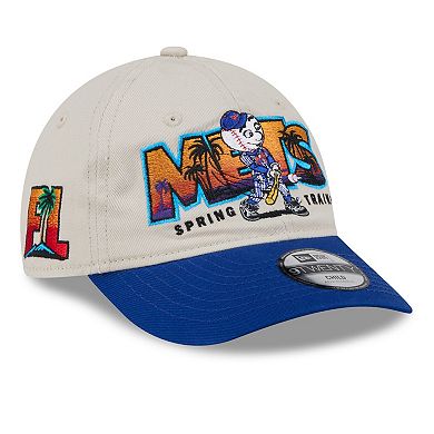 Youth New Era Stone/Royal New York Mets 2026 Spring Training Fan Pack Batter 9TWENTY Adjustable Hat