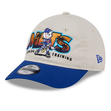 Youth New Era Stone/Royal New York Mets 2026 Spring Training Fan Pack Batter 9TWENTY Adjustable Hat