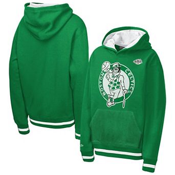 Youth Mitchell & Ness Kelly Green Boston Celtics Playmaker Fashion Fleece Hoodie