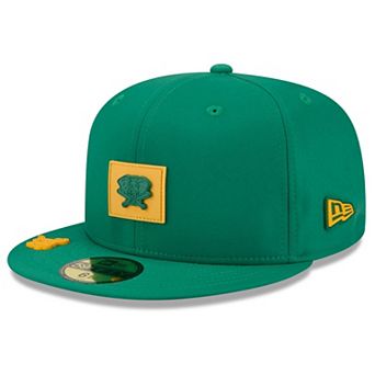Men's New Era Green Oakland Athletics 2026 Clubhouse Alternate 59FIFTY Fitted Hat