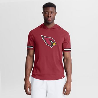Men's Fanatics Cardinal Arizona Cardinals Optimal Play Short Sleeve Hooded T-Shirt