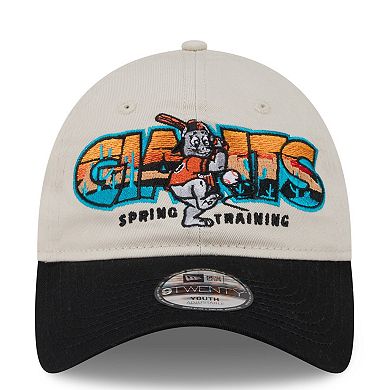 Youth New Era Stone/Black San Francisco Giants 2026 Spring Training Fan Pack Batter 9TWENTY Adjustable Hat