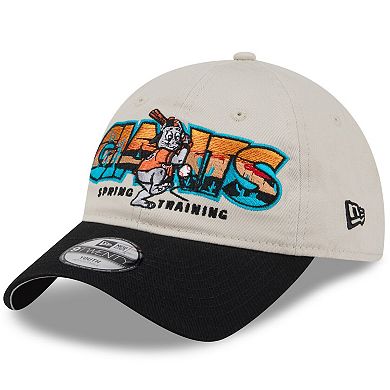 Youth New Era Stone/Black San Francisco Giants 2026 Spring Training Fan Pack Batter 9TWENTY Adjustable Hat