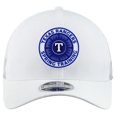 Men's New Era White Texas Rangers 2026 Spring Training Fan Pack 9SEVENTY Adjustable Trucker Hat