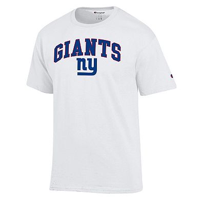 Men's Champion White New York Giants Arch Over Logo T-Shirt