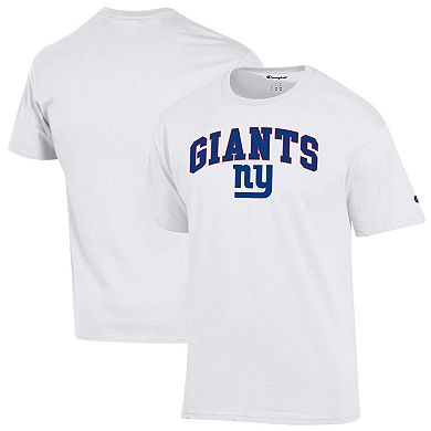 Men's Champion White New York Giants Arch Over Logo T-Shirt
