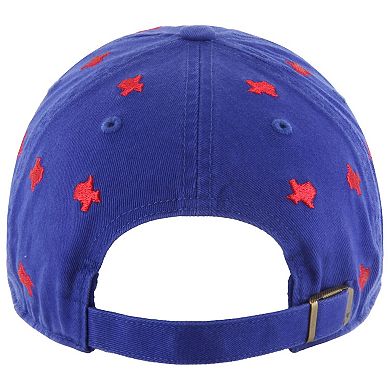Women's '47 Royal Texas Rangers Confetti Clean Up Adjustable Hat
