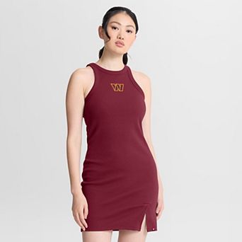 Women's Fanatics Burgundy Washington Commanders Push Beyond Tri-Blend Ribbed Sleeveless Dress