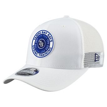 Men's New Era White Tampa Bay Rays 2026 Spring Training Fan Pack 9SEVENTY Adjustable Trucker Hat