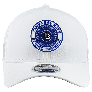 Men's New Era White Tampa Bay Rays 2026 Spring Training Fan Pack 9SEVENTY Adjustable Trucker Hat
