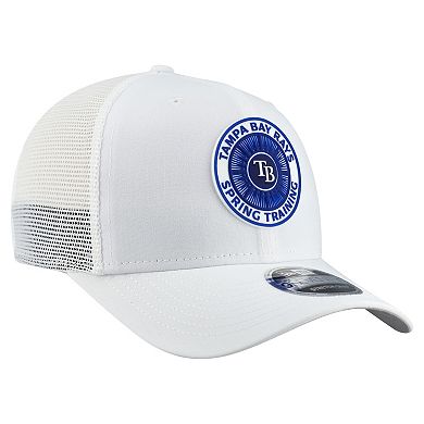 Men's New Era White Tampa Bay Rays 2026 Spring Training Fan Pack 9SEVENTY Adjustable Trucker Hat