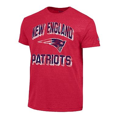 Men's Champion Heather Red New England Patriots Ultimate Tri-Blend T-Shirt