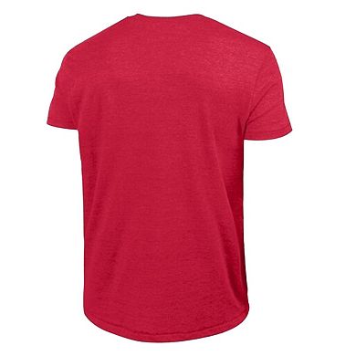 Men's Champion Heather Red New England Patriots Ultimate Tri-Blend T-Shirt