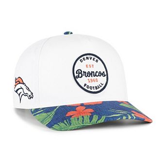 Men's '47 White/Navy Denver Broncos Beach Side Hitch Adjustable Hat
