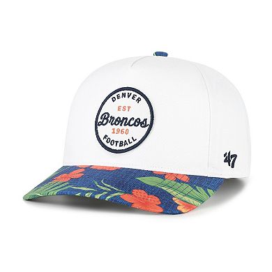 Men's '47 White/Navy Denver Broncos Beach Side Hitch Adjustable Hat
