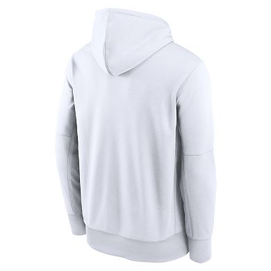 Men's Nike White Los Angeles Dodgers Dri-Fit Club Hoodie