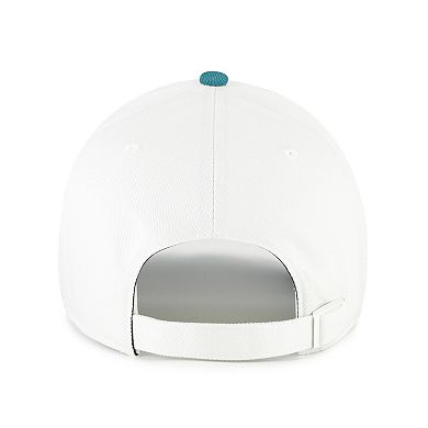 Men's '47 White/Teal Houston Astros Contemporary Tonal Clean Up Adjustable Hat