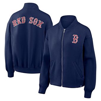 Women's Fanatics Navy Boston Red Sox Oversized Rage Against Full-Zip Jacket