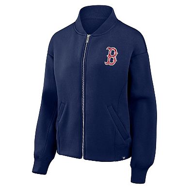 Women's Fanatics Navy Boston Red Sox Oversized Rage Against Full-Zip Jacket