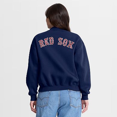 Women's Fanatics Navy Boston Red Sox Oversized Rage Against Full-Zip Jacket