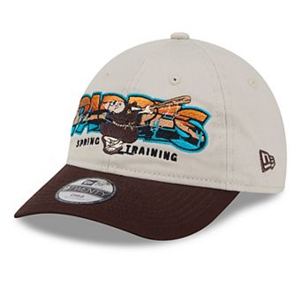 Youth New Era Stone/Brown San Diego Padres 2026 Spring Training Fan Pack Batter 9TWENTY Adjustable Hat