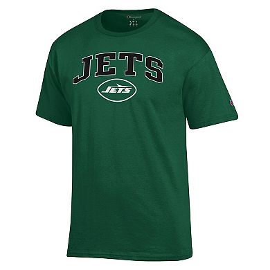 Men's Champion Green New York Jets Arch Over Logo T-Shirt