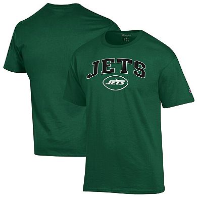 Men's Champion Green New York Jets Arch Over Logo T-Shirt