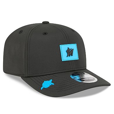 Men's New Era Black Miami Marlins 2026 Clubhouse 9SEVENTY Adjustable Hat
