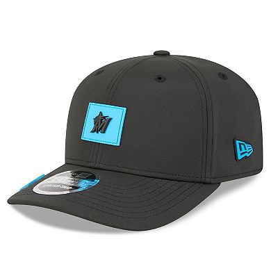 Men's New Era Black Miami Marlins 2026 Clubhouse 9SEVENTY Adjustable Hat
