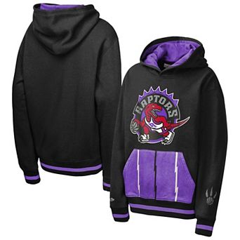 Youth Mitchell & Ness Black Toronto Raptors Playmaker Fashion Fleece Hoodie
